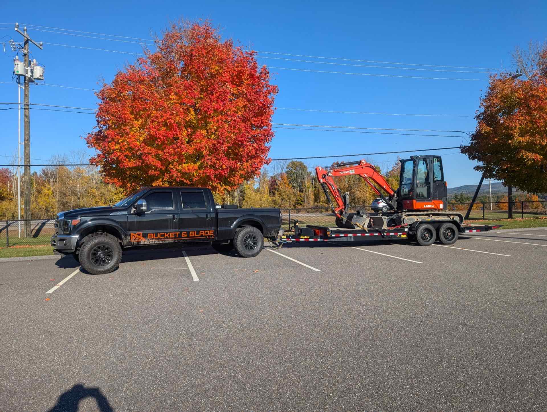Site work project completed by Bucket & Blade in the Lakes Region of New Hampshire